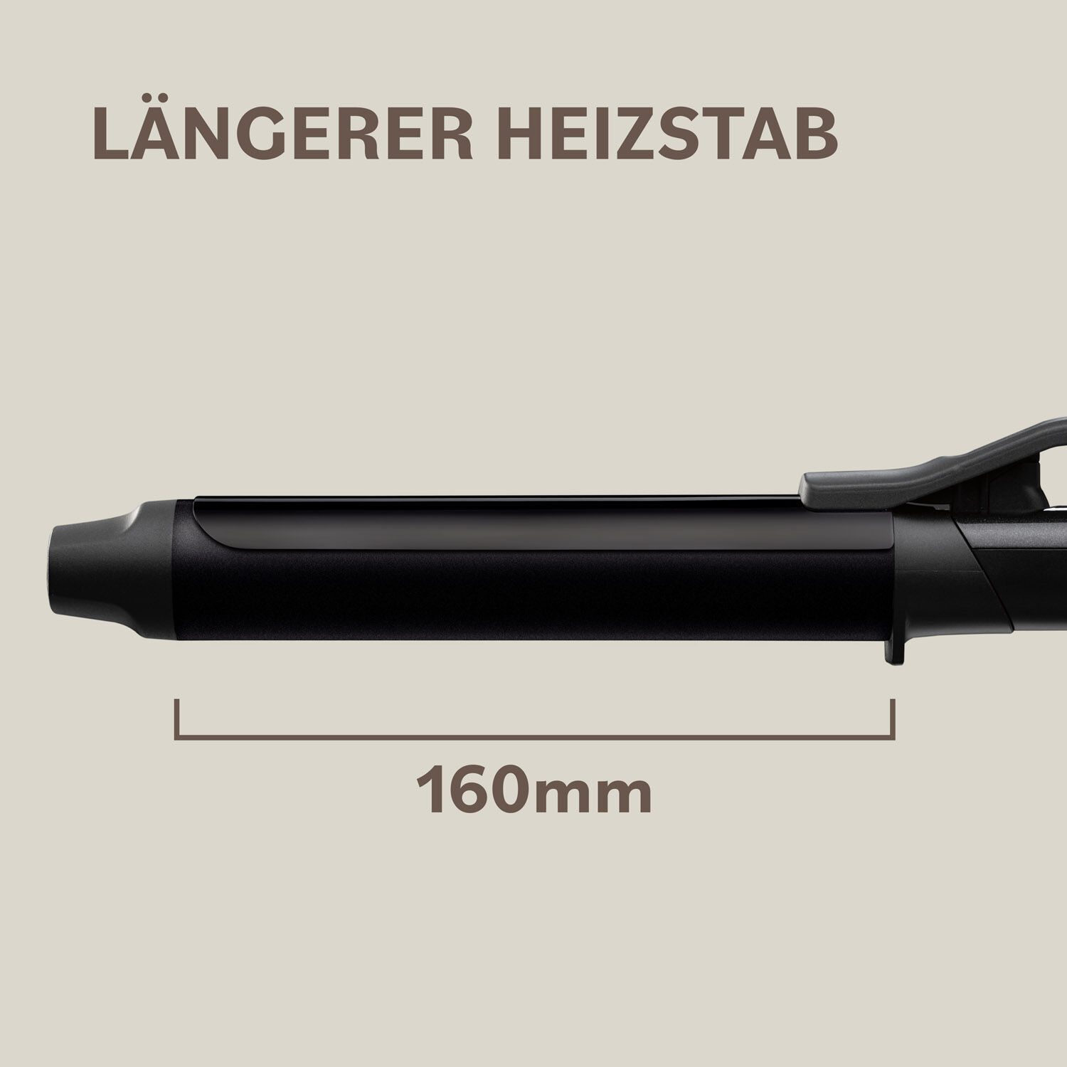 Lockenstab mit Klammer - &Oslash; 32mm